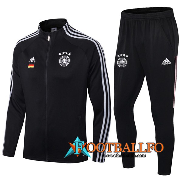 Chandal Futbol - Chaqueta + Pantalones Alemania Negro 2019/2020