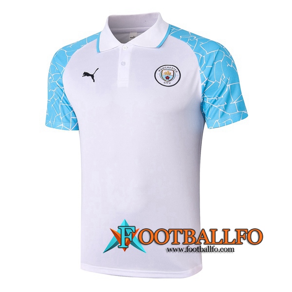Polo Futbol Manchester City Blanco 2020/2021
