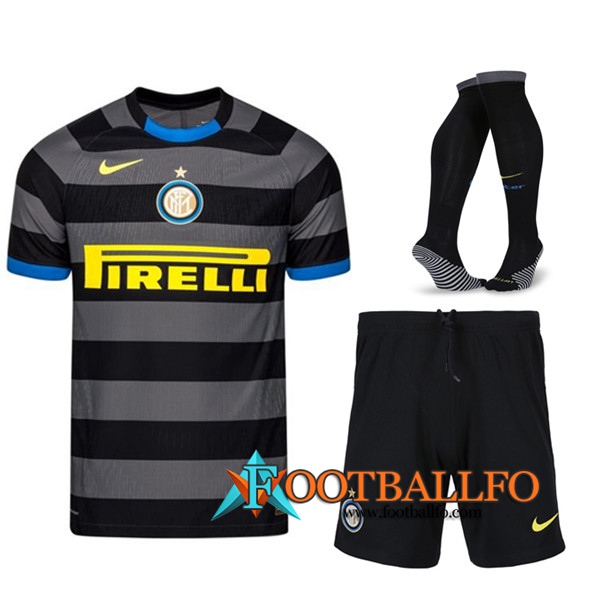 Traje Camisetas Futbol Inter Milan Tercera (Cortos+Calcetines) 2020/2021