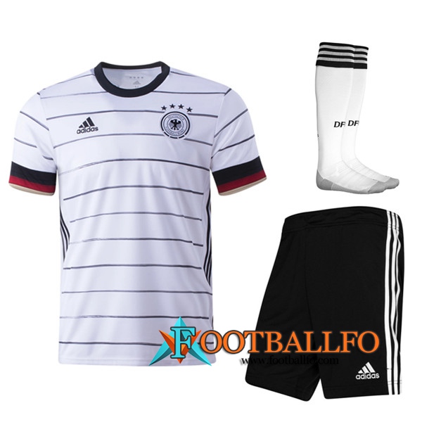 Traje Camisetas Futbol Alemania Primera (Cortos+Calcetines) UEFA Euro 2020