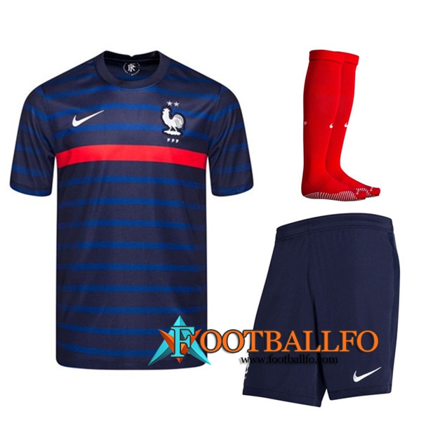 Traje Camisetas Futbol Francia Primera (Cortos+Calcetines) 2020/2021
