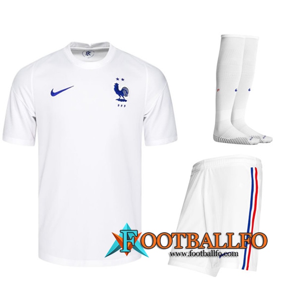 Traje Camisetas Futbol Francia Segunda (Cortos+Calcetines) 2020/2021