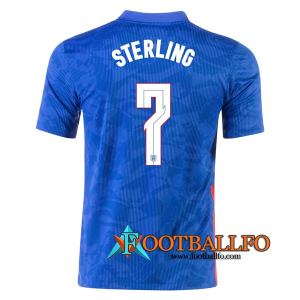 Camisetas Futbol Inglaterra (Sterling 7) Segunda UEFA Euro 2020