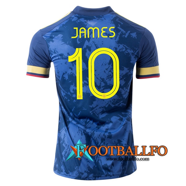 Camisetas Futbol Colombia (JAMES 10) Segunda UEFA Euro 2020
