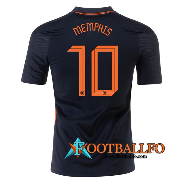 Camisetas Futbol Países Bajos (MEMPHIS 10) Segunda UEFA Euro 2020