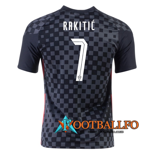 Camisetas Futbol Croacia (RAKITIC 7) Segunda UEFA Euro 2020