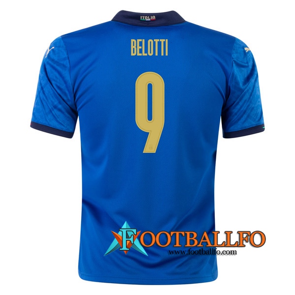 Camisetas Futbol Italia (BELOTTI 9) Primera UEFA Euro 2020
