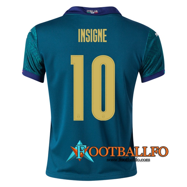Camisetas Futbol Italia (INSIGNE 10) Tercera UEFA Euro 2020