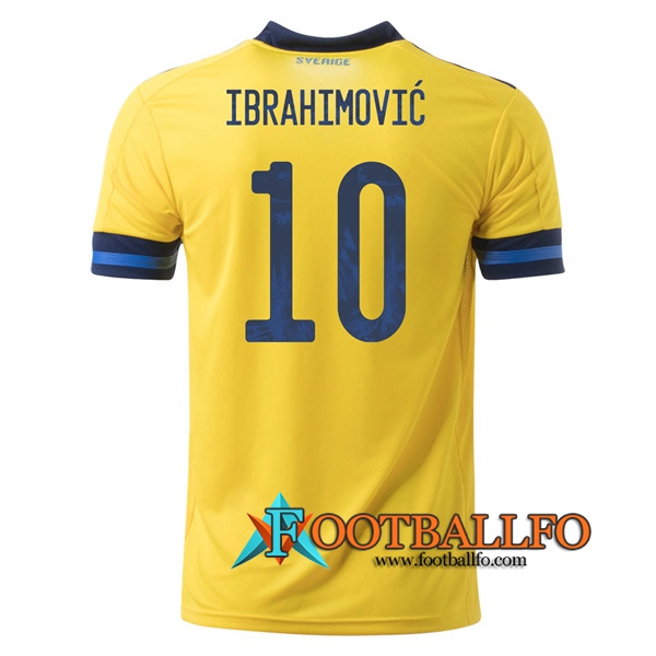 Camisetas Futbol Suecia (IBRAHIMOVIC 10) Primera UEFA Euro 2020