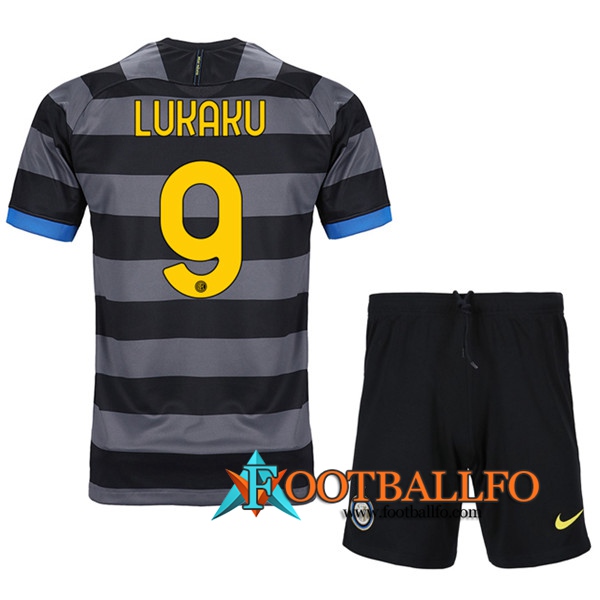 Camisetas Futbol Inter Milan (LUKAKU 9) Ninos Tercera 2020/2021