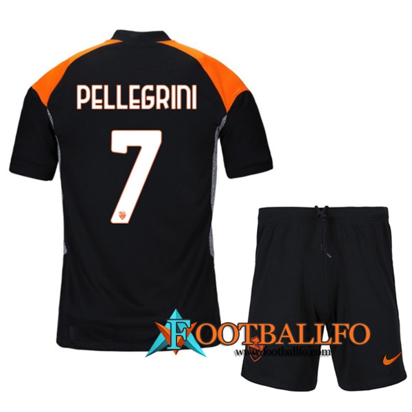 Camisetas Futbol AS Roma (PELLEGRINI 7) Ninos Tercera 2020/2021