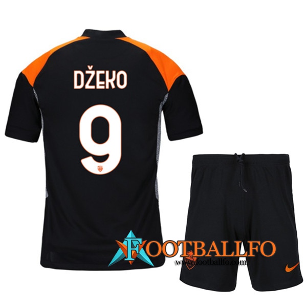 Camisetas Futbol AS Roma (DZEKO 9) Ninos Tercera 2020/2021