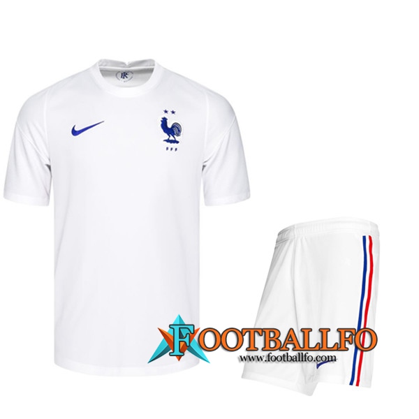 Nueva Camisetas Futbol Francia Ninos Segunda UEFA Euro 2020