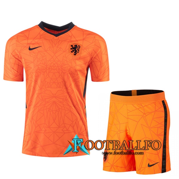 Nueva Camisetas Futbol Países Bajos Ninos Primera UEFA Euro 2020