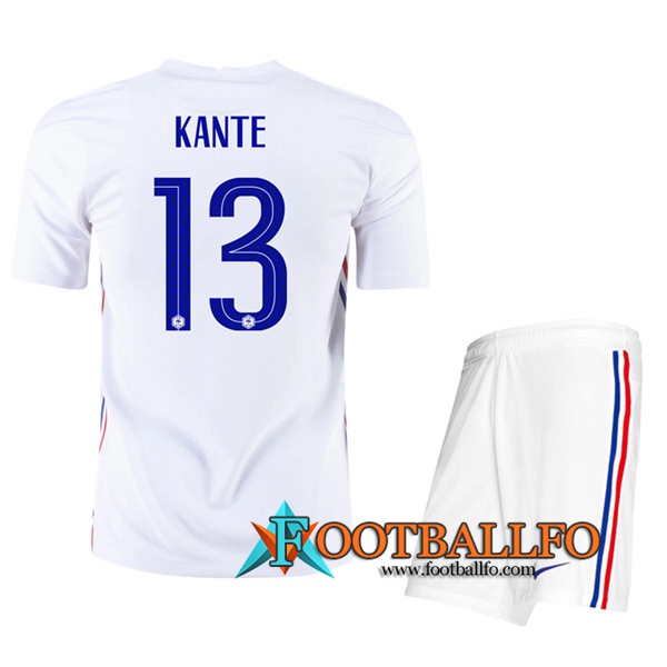 Camisetas Futbol UEFA Euro 2020 Francia (Kante 13) Ninos Segunda