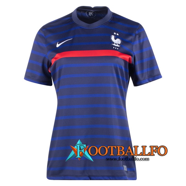 Nueva Camisetas Futbol Francia Mujer Primera UEFA Euro 2020