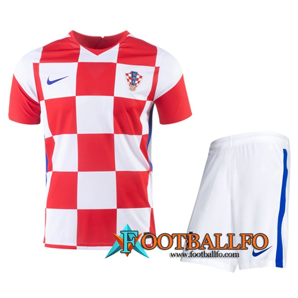 Traje Camisetas Futbol Croacia Primera + Cortos 2020/2021