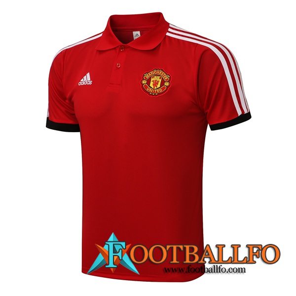 Camiseta Entrenamiento Manchester United Rojo/Blanca 2021/2022
