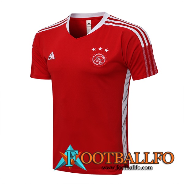 Camiseta Entrenamiento AFC Ajax Rojo/Blanca 2021/2022