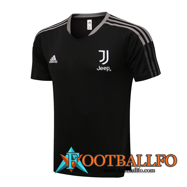 Camiseta Entrenamiento Juventus Negro/Blanca 2021/2022