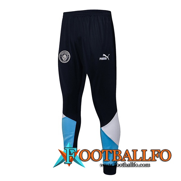 Pantalon Entrenamiento Manchester City Azul Marino/Azul/Blanca 2021/2022