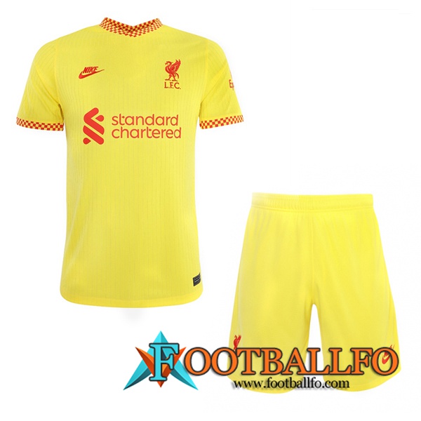 Traje Camiseta Futbol FC Liverpool Tercero + Cortos 2021/2022