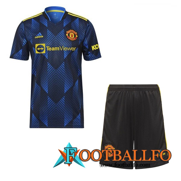 Traje Camiseta Futbol Manchester United Tercero + Cortos 2021/2022
