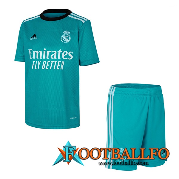 Traje Camiseta Futbol Real Madrid Tercero + Cortos 2021/2022