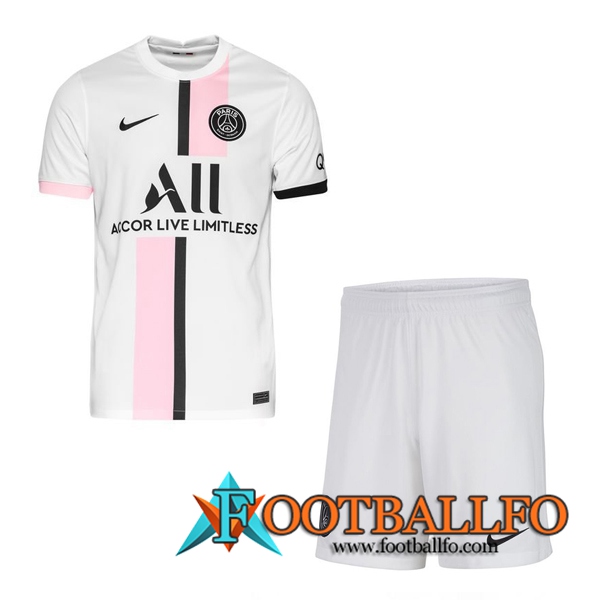 Traje Camiseta Futbol Jordan PSG Alternativo + Cortos 2021/2022