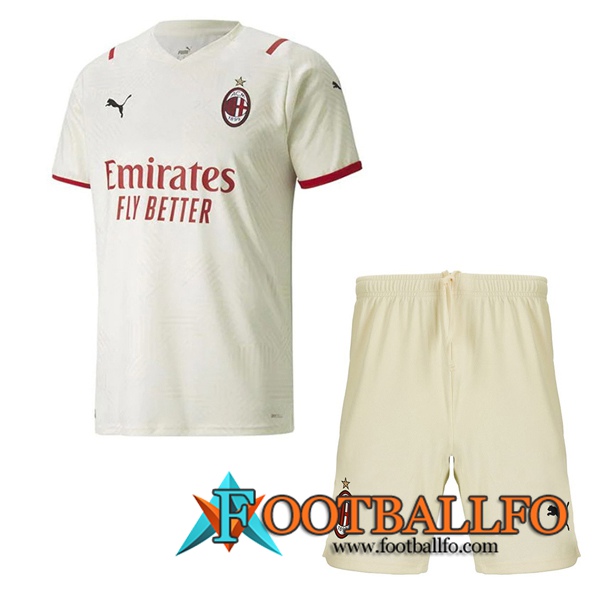 Traje Camiseta Futbol AC Milan Alternativo + Cortos 2021/2022