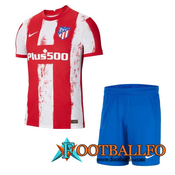Traje Camiseta Futbol Atletico Madrid Titular + Cortos 2021/2022