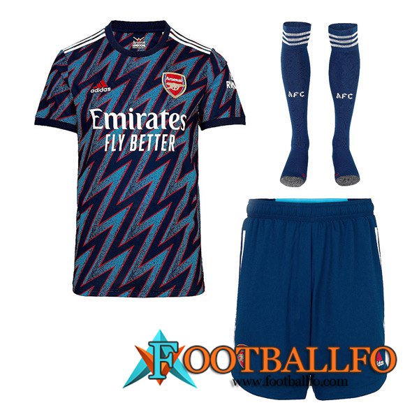 Traje Camiseta Futbol FC Arsenal Tercero (Cortos + Calcetines) 2021/2022