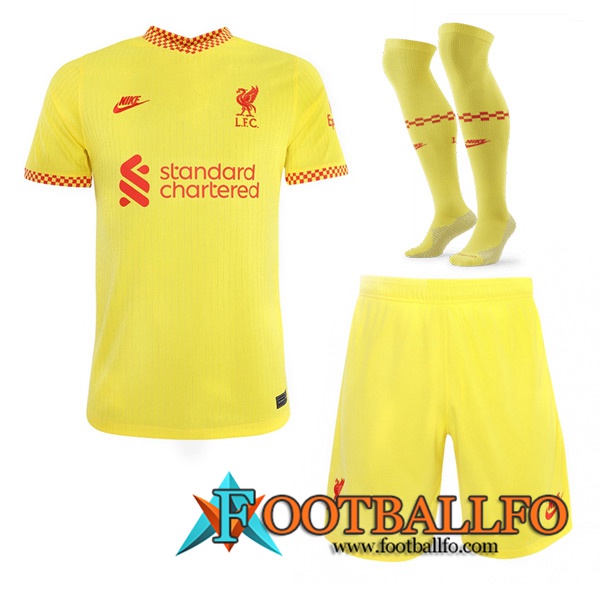 Traje Camiseta Futbol FC Liverpool Tercero (Cortos + Calcetines) 2021/2022