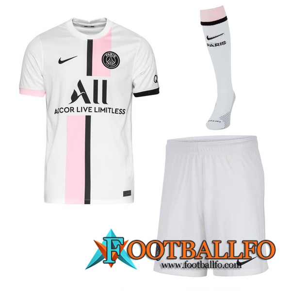 Traje Camiseta Futbol Jordan PSG Alternativo (Cortos + Calcetines) 2021/2022