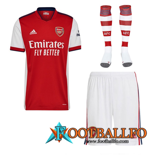 Traje Camiseta Futbol FC Arsenal Titular (Cortos + Calcetines) 2021/2022