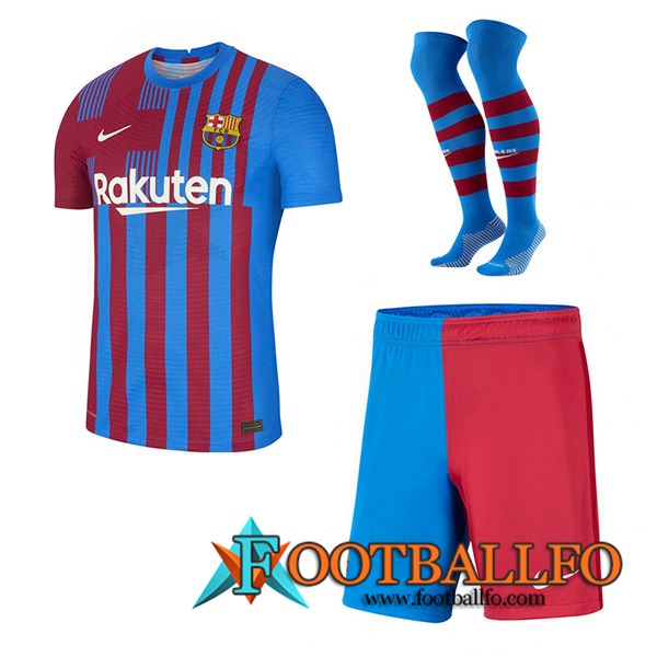 Traje Camiseta Futbol FC Barcelona Titular (Cortos + Calcetines) 2021/2022
