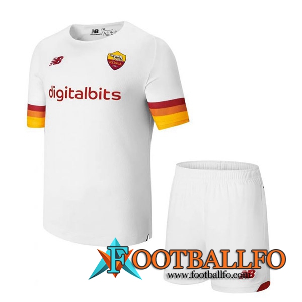 Camiseta Futbol AS Roma Ninos Alternativo 2021/2022