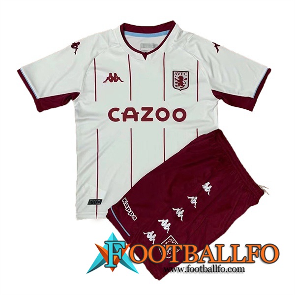 Camiseta Futbol Aston Villa Ninos Alternativo 2021/2022
