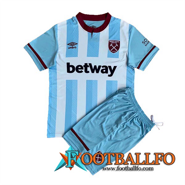 Camiseta Futbol West Ham Ninos Alternativo 2021/2022