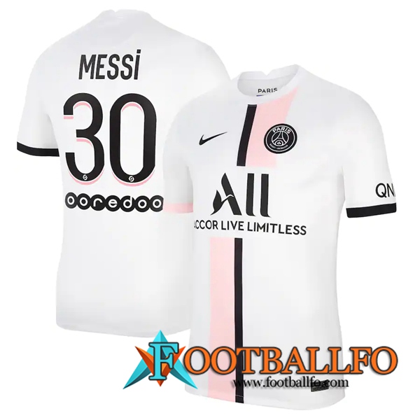 Camiseta Futbol Jordan PSG (Messi 30) Alternativo 2021/2022