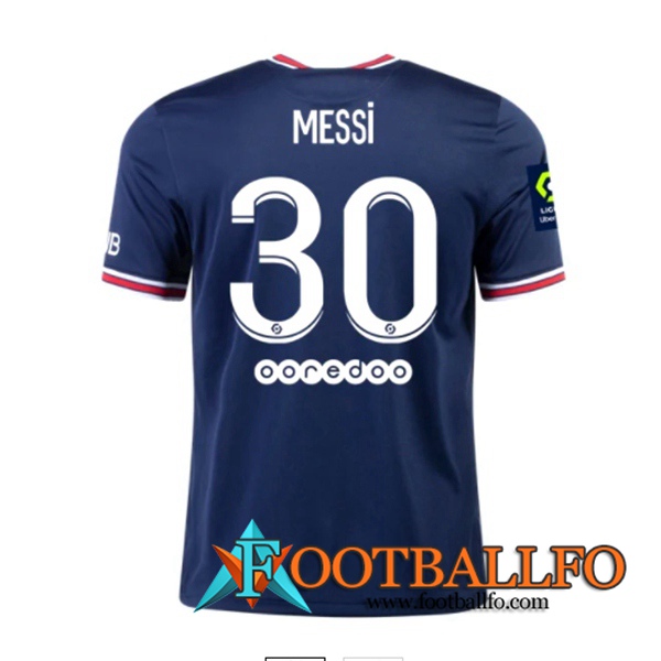 Camiseta Futbol Jordan PSG (Messi 30) Titular 2021/2022