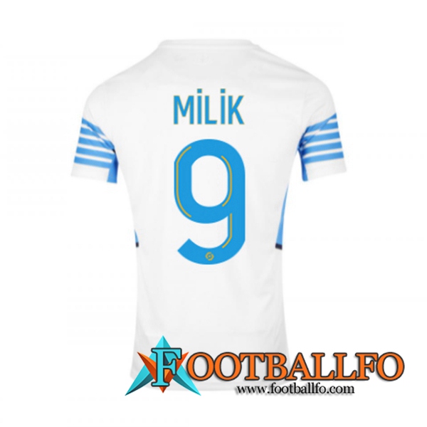 Camiseta Futbol Marsella OM (MILIK 9) Titular 2021/2022