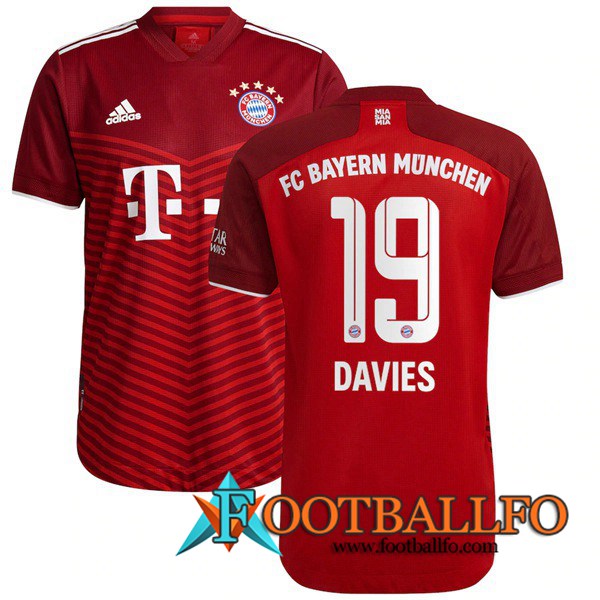 Camiseta Futbol Bayern Munich (Davies 19) Titular 2021/2022
