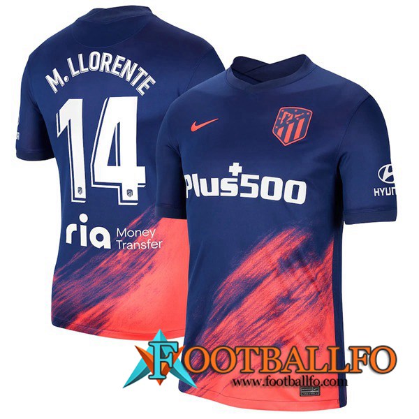 Camiseta Futbol Atletico Madrid (M. Llorente 14) Tercero 2021/2022