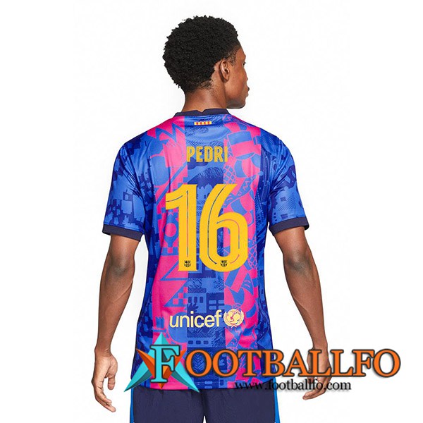 Camiseta Futbol FC Barcelona (Pedri 16) Tercero 2021/2022