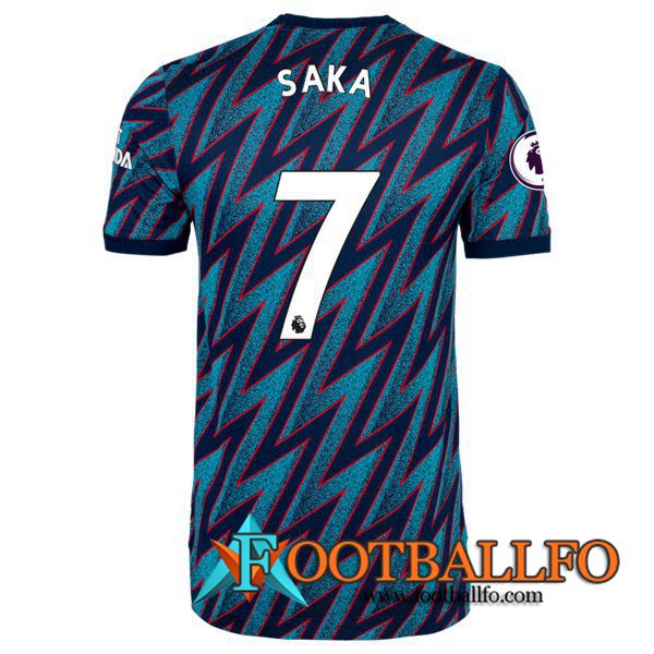 Camiseta Futbol FC Arsenal (Bukayo Saka 7) Tercero 2021/2022