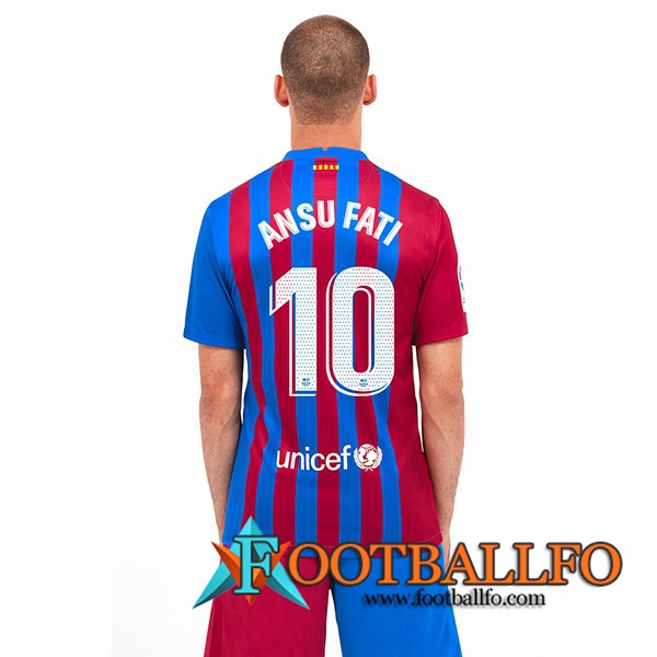 Camiseta Futbol FC Barcelona (Ansu Fati 10) Titular 2021/2022