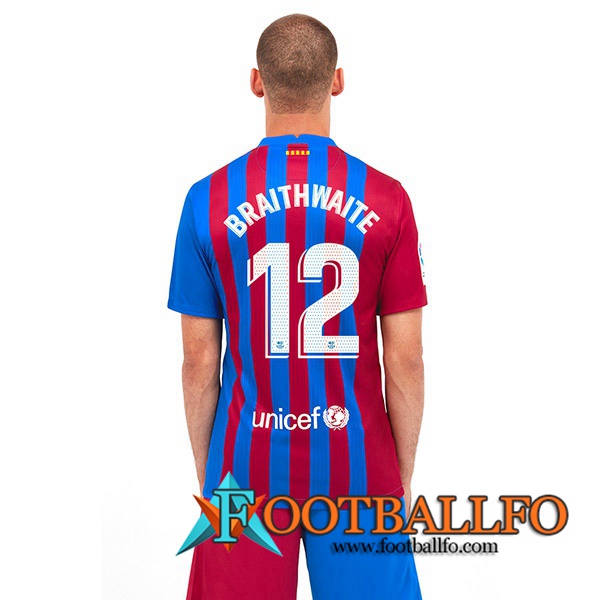 Camiseta Futbol FC Barcelona (Martin Brathwaie 12) Titular 2021/2022