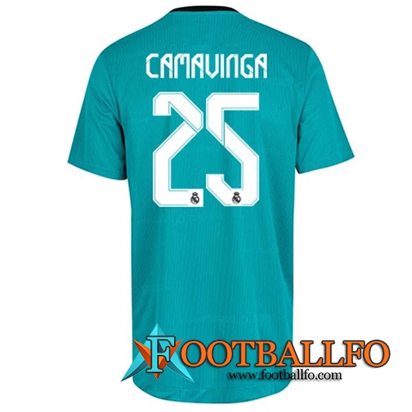 Camiseta Futbol Real Madrid (Camavinga 25) Tercero 2021/2022