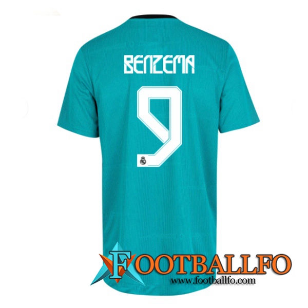 Camiseta Futbol Real Madrid (Benzema 9) Tercero 2021/2022